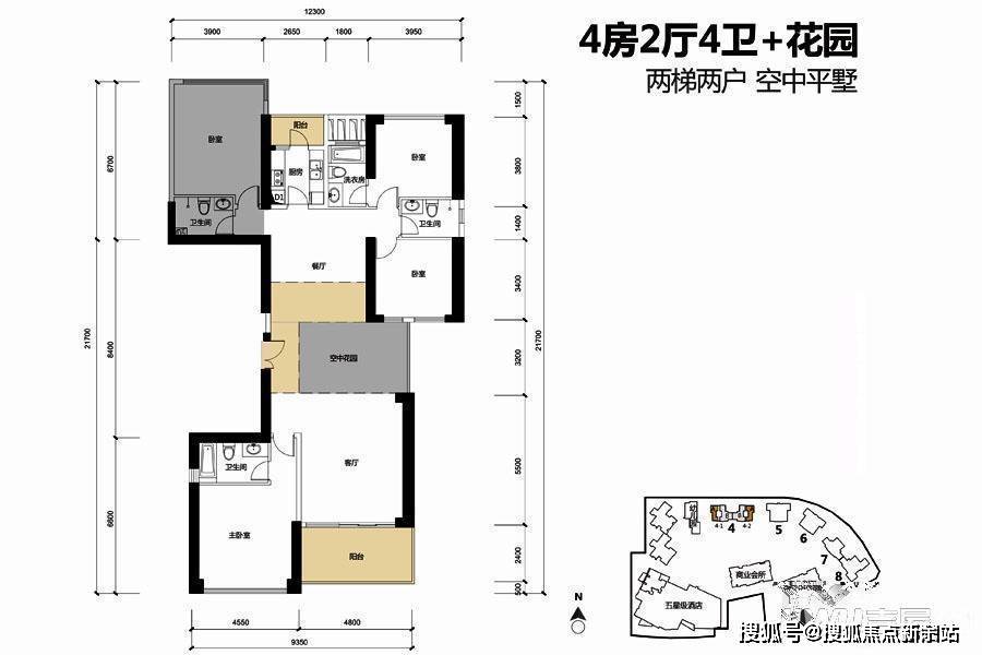 博林天瑞户型图图片