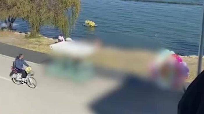 一美女在洱海裸泳,现场画面曝光,恐受处罚_女子_游泳_行为