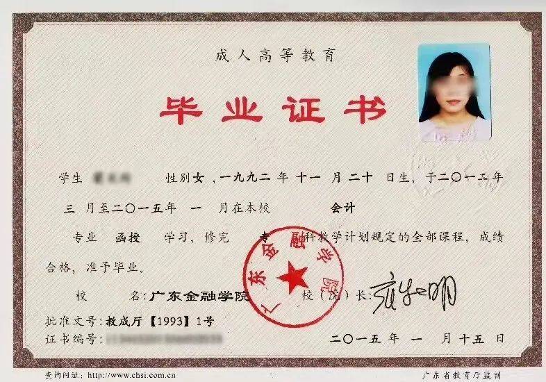 《广东金融学院高等学历继续教育毕业生 学士学位授予工作实施细则》