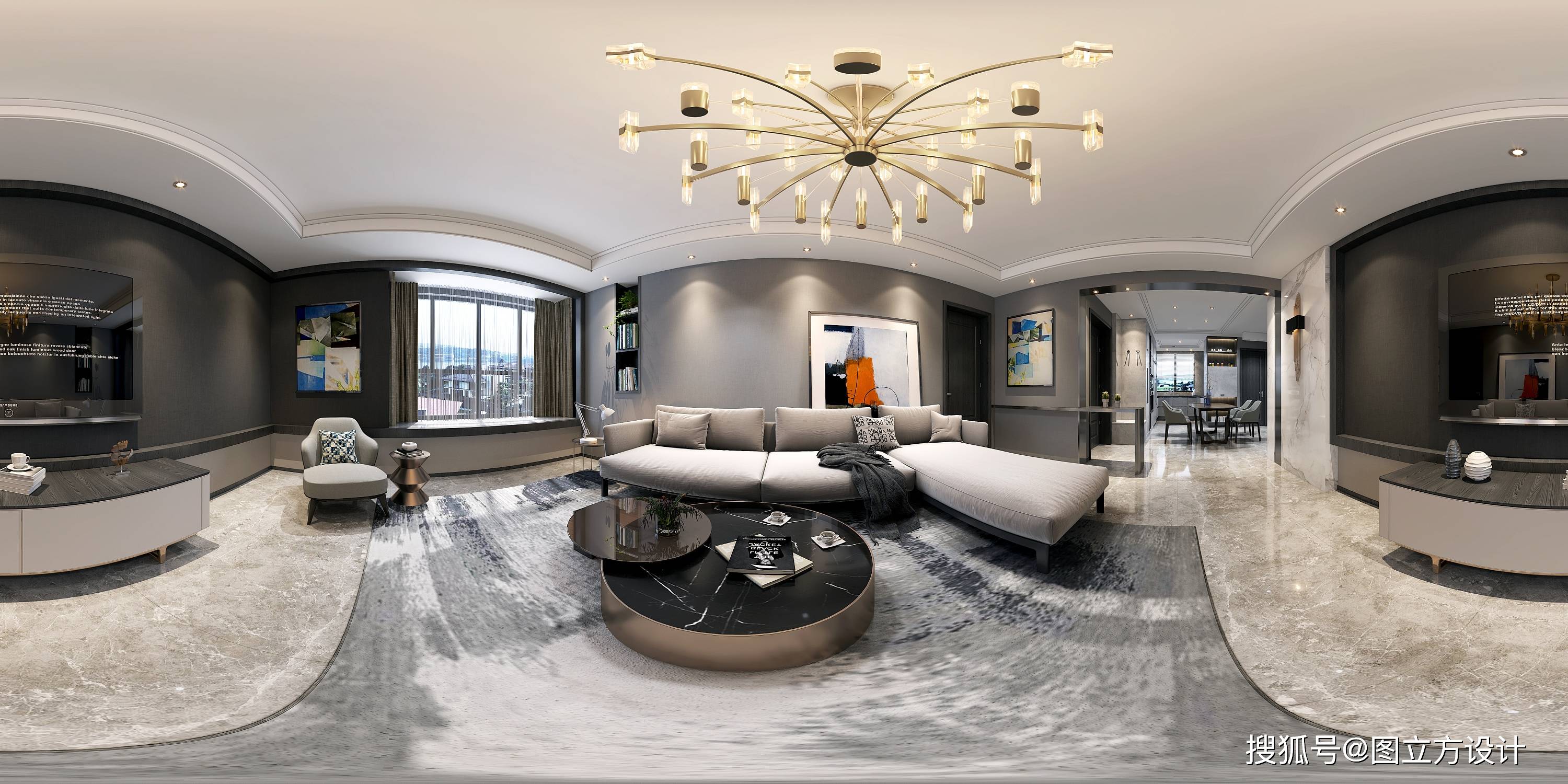 全屋全景效果图是一种展示家居空间整体效果的技术