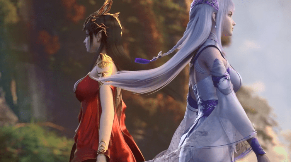 小医仙新装银丝玉腿,配上薄如蝉翼的面纱,宛若仙女下凡_萧炎中_紫色