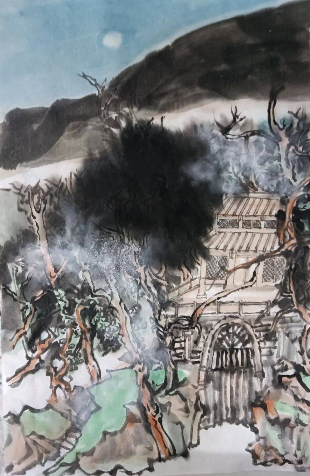 甲辰2024中国书画名家精品日历 //万徐良_中国画院_重彩_首都博物馆