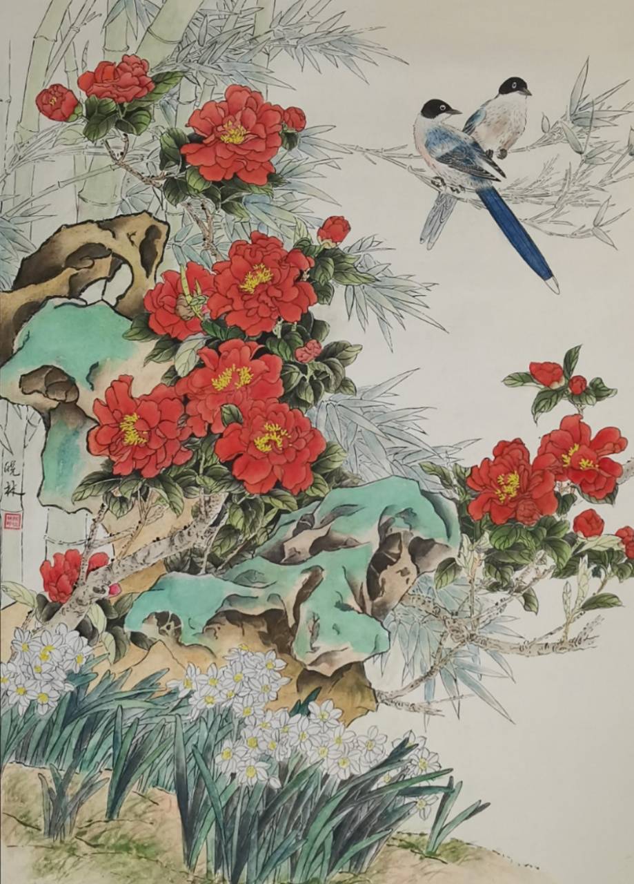 画家陈晓林荣获"人民书画家"光荣称号_作品_活动_文化