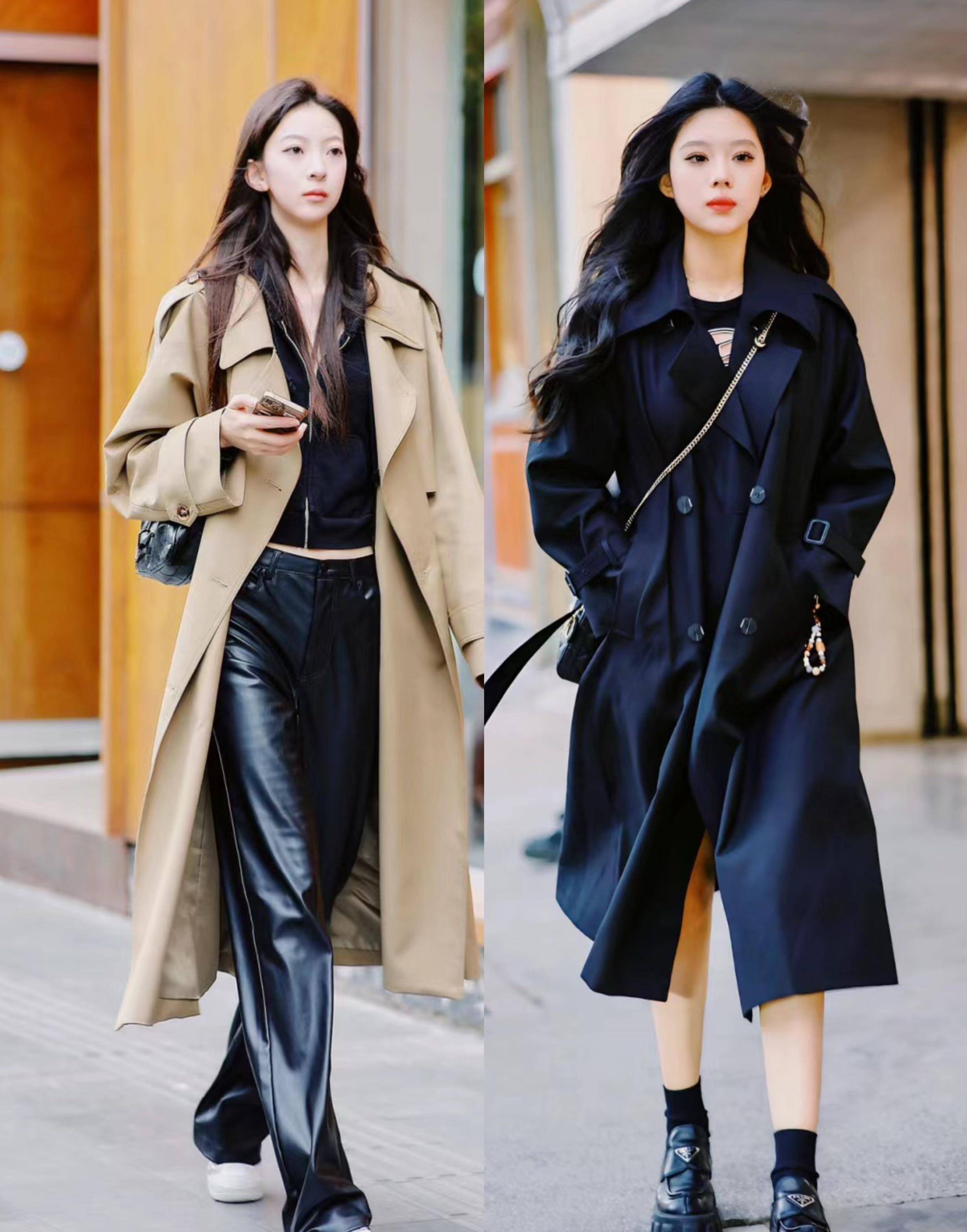 冬日上海街头,都在穿"长大衣 厚底鞋",保暖显高,真洋气!