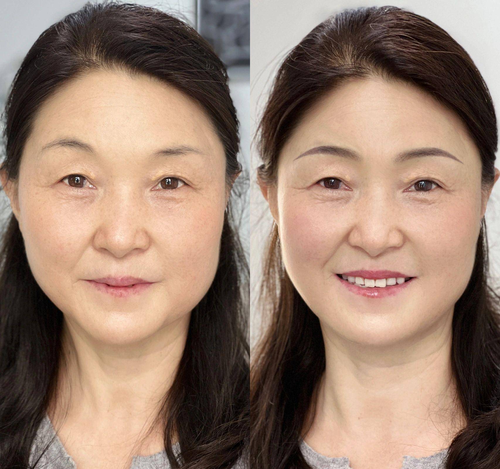 ﹝对比③﹞增强人物,修饰五官比例看这张妈妈的对比照片,很明显,画完
