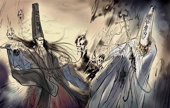 而在官职上,黑白无常是管厉鬼的,他们拿勾魂抓哭丧棒阳间有厉鬼作乱