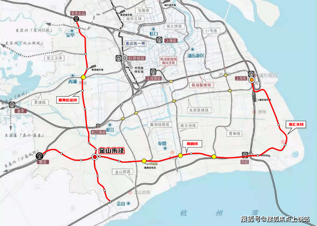 資料顯示,南楓線規劃里程約93公里,估算投資約280億元,是南上海東西向