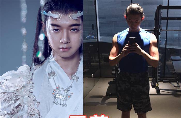 "脸与身材不相符"的明星,朱正廷健壮,看到王源:太惊讶_健身_腹肌