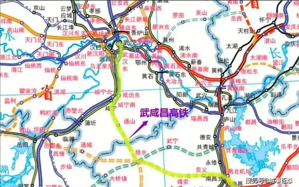 武咸城际铁路路线图图片