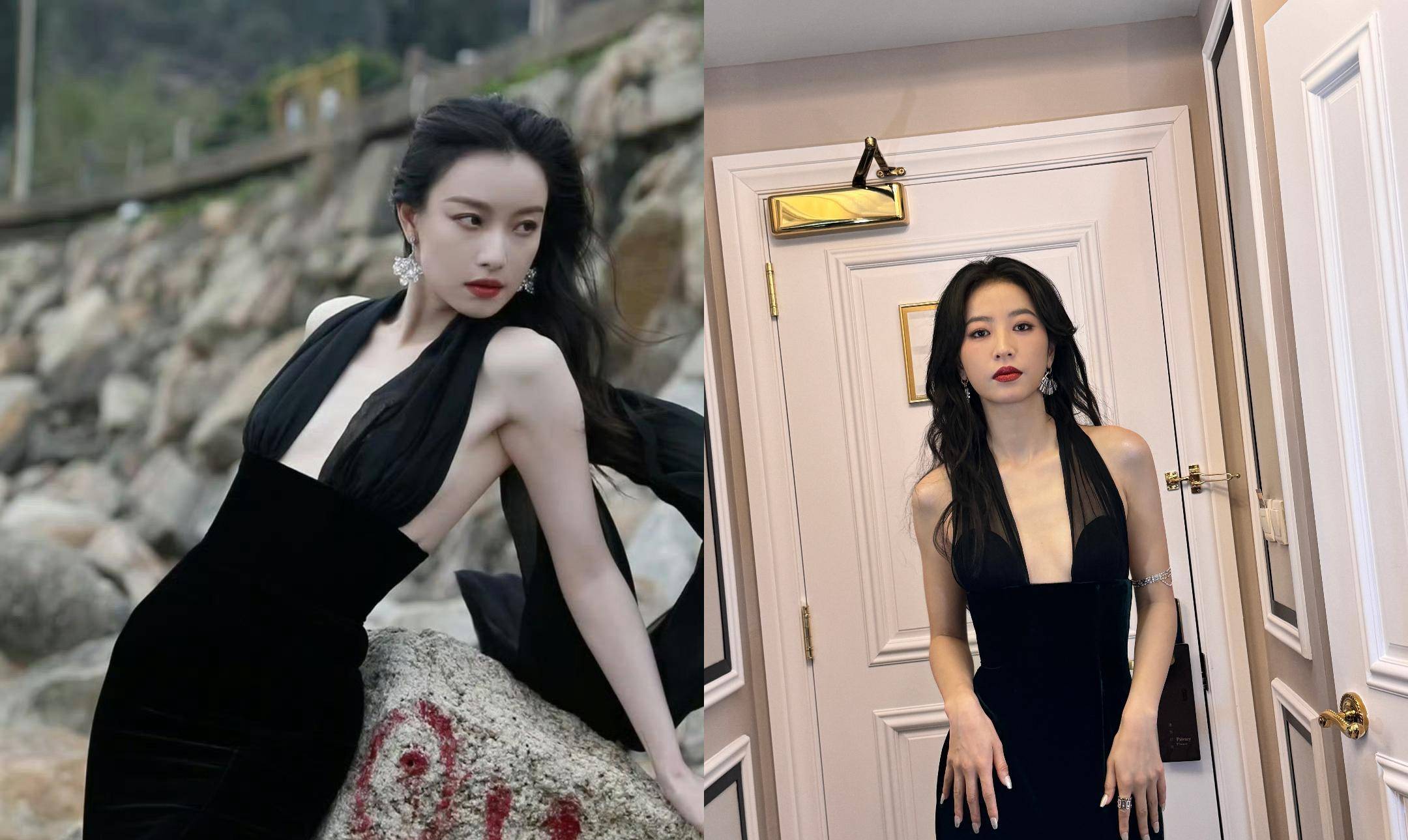 倪妮周雨彤礼服撞款引热议,两位晒亲密贴脸照,不搞雌竞那一套_娱乐