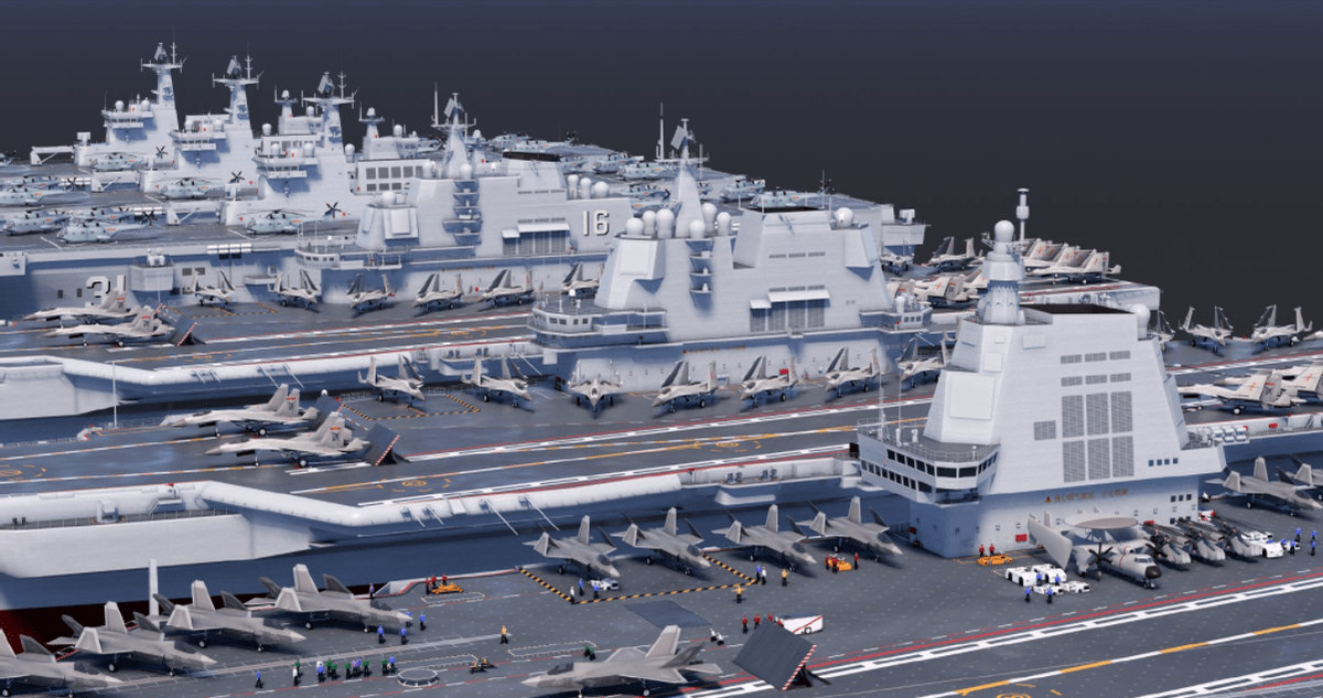 大踏步发展,16艘两万吨以上大舰已经露面,中国海军继续冲击一流_两栖