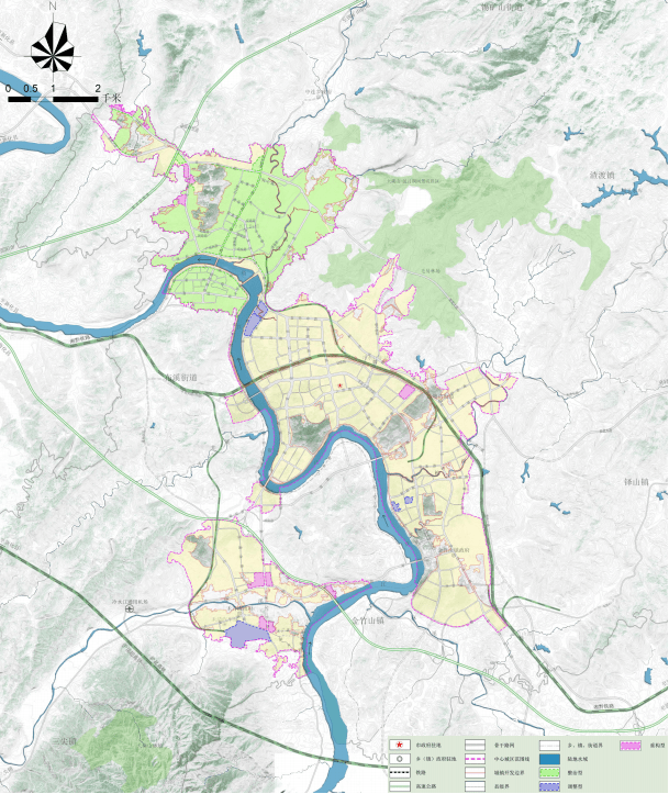 世界锑都 工业新城 | 冷水江市国土空间总体规划_城区街道_生态_中心