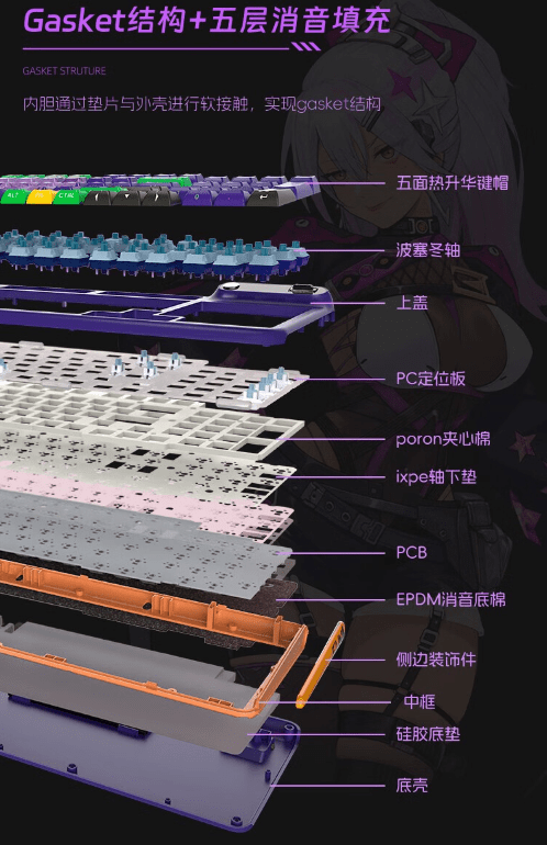 469就能拿到定制版的无线机械键盘,珂芝(KZZI)Z98 IP定制款,送礼物必选