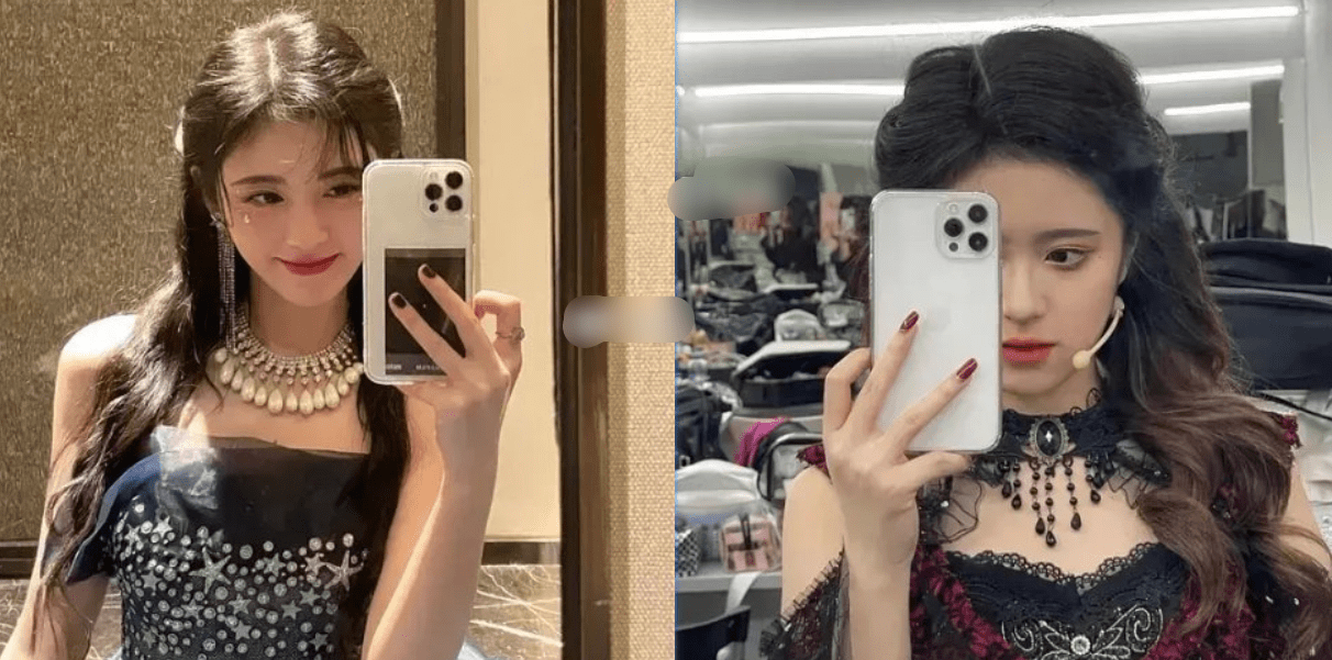 鞠婧祎被同公司艺人模仿,从妆发到穿搭都一样,堪称"双胞胎"_邓歆玥