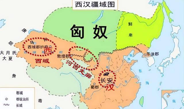 汉朝时期中国地图图片