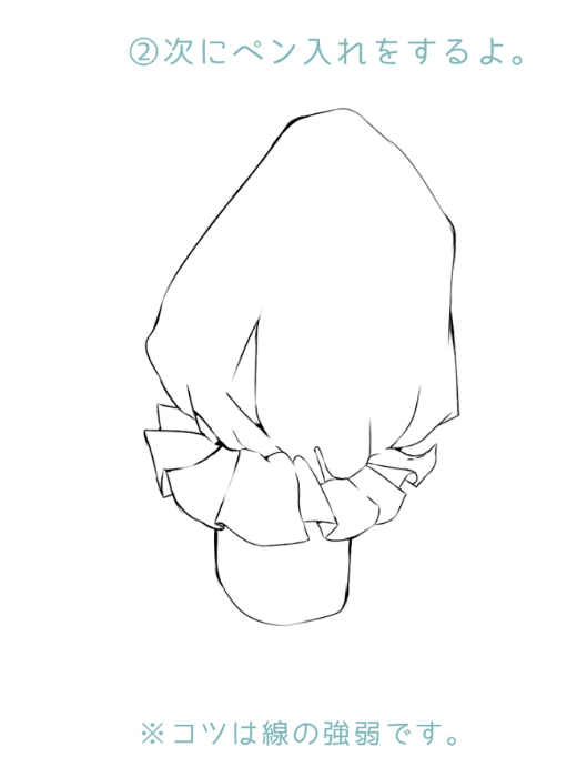 好学星绘:你知道怎么去画一个可爱的泡泡袖吗?_衣服_褶皱_流动