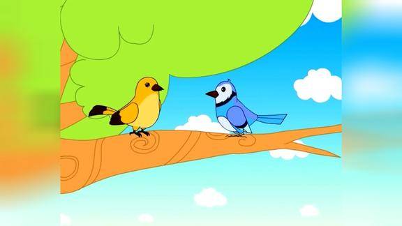 小故事两只小鸟
