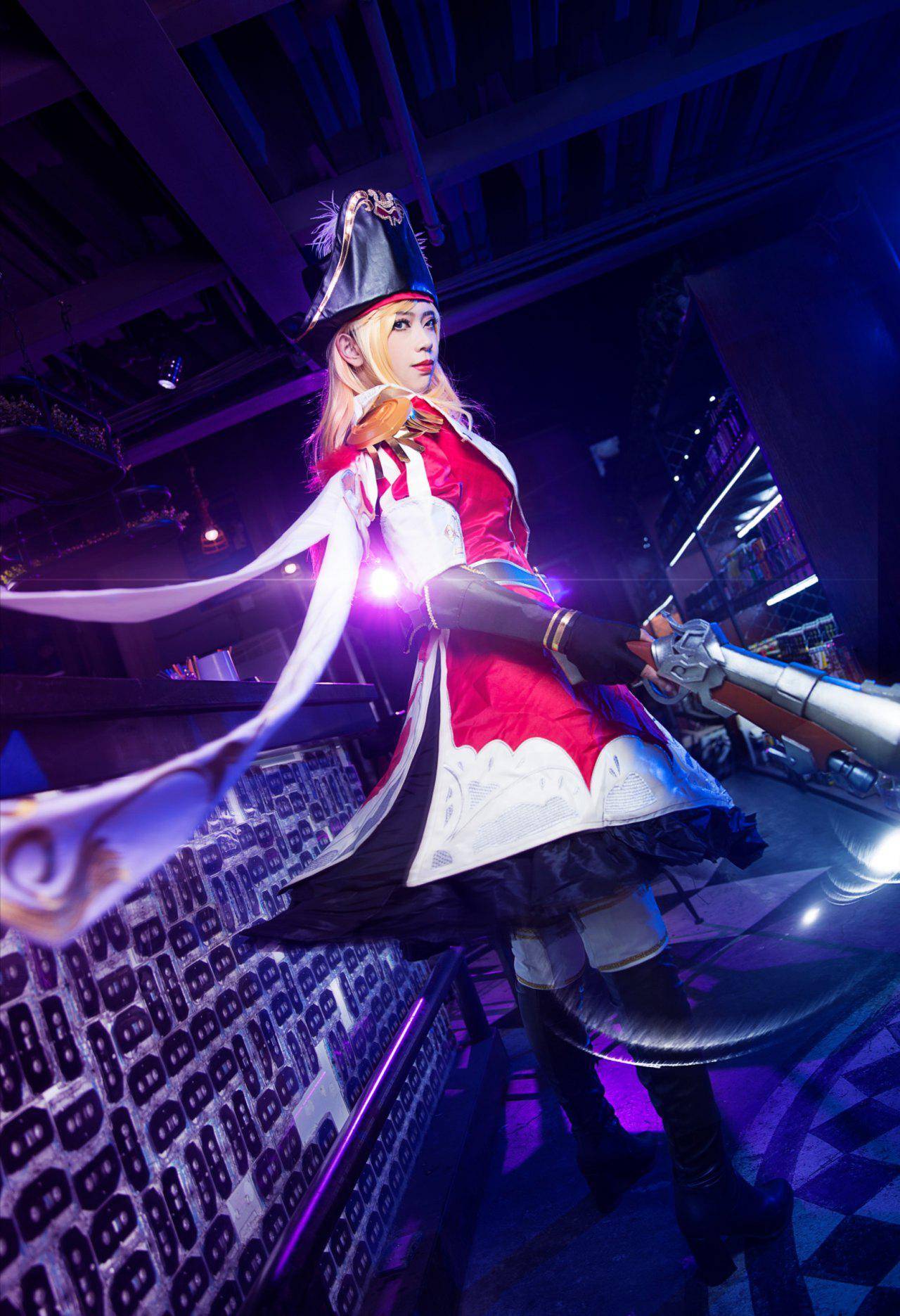 王者荣耀虞姬加勒比小姐cosplay