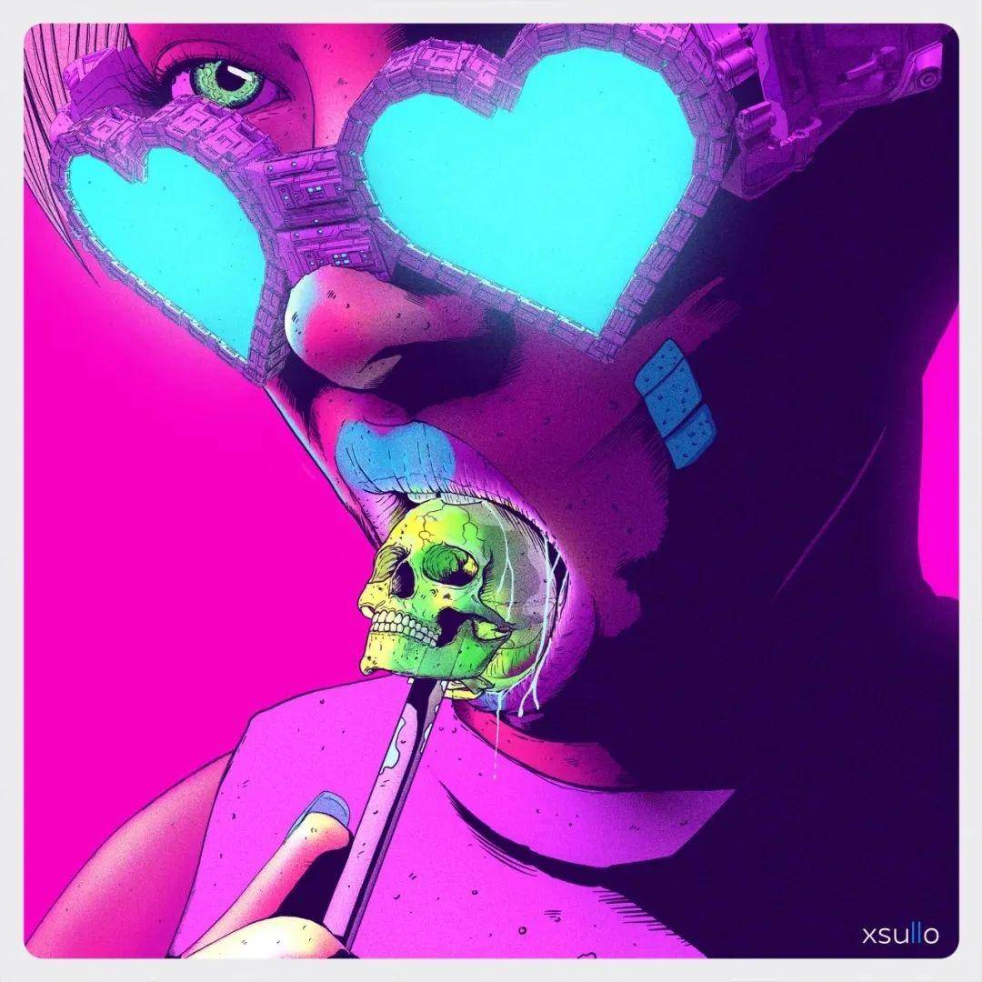 赛博朋克,充满未来感的反乌托邦画风