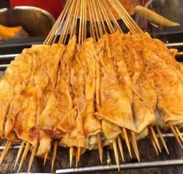 烧烤圈烤豆皮豆腐卷配方简单朴素的人间美味