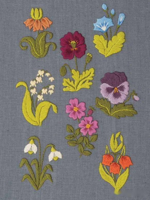 爱刺绣记录时光记录记忆的小蘑菇刺绣