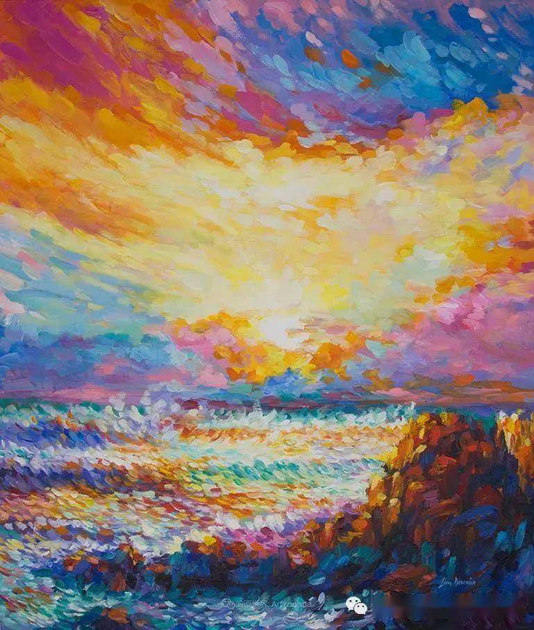 探索色彩之美一场色觉的盛宴美国画家莱昂德文尼采油画欣赏