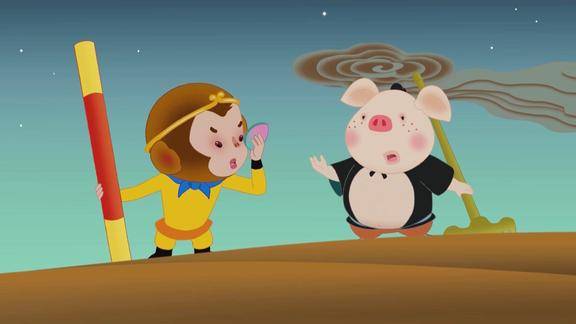 八戒猴哥我厉害吧结果下一秒八戒尴尬了动画西游记的故事