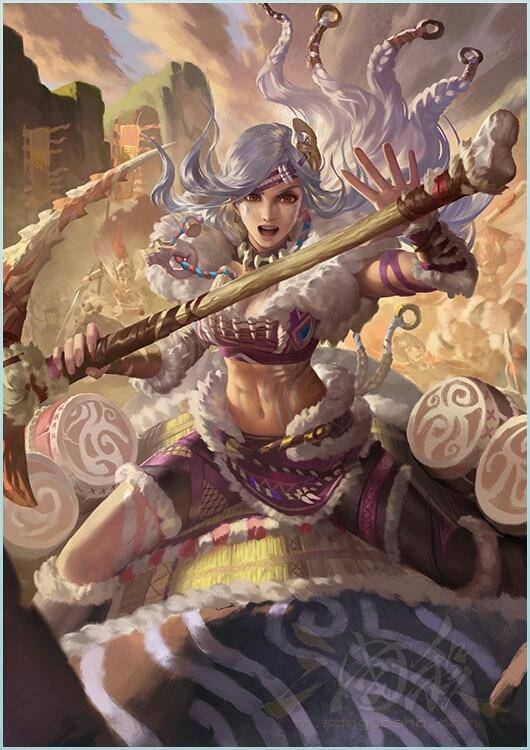 祝融夫人本是孟获的妻子,来到游戏中,便可以与孟获组成珠联璧合.