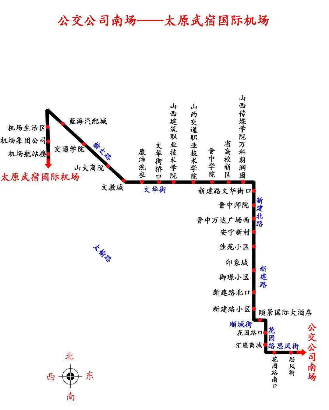 方便榆次直达太原武宿机场的公交来了票价3元
