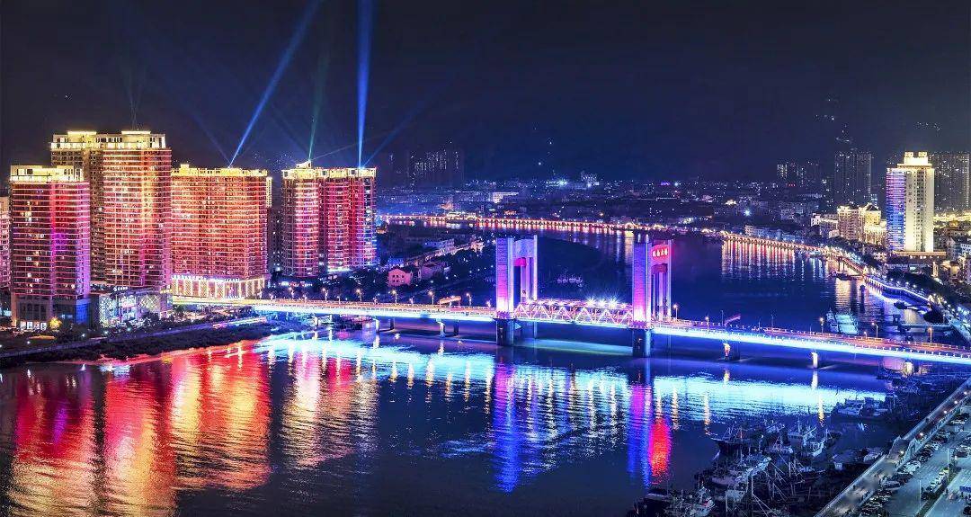 温州龙港夜景图片