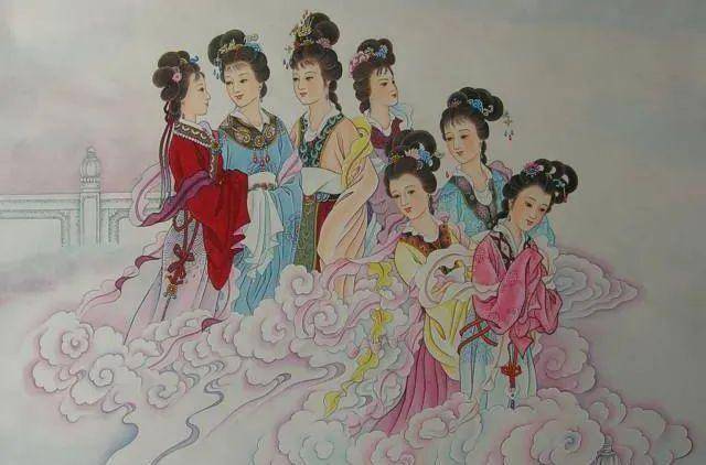 传说王母娘娘出生于平山县的王母村,成仙之后生有七位仙女,仙女们常锁