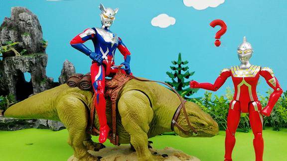 赛罗赛文奥特曼与地行兽恐龙