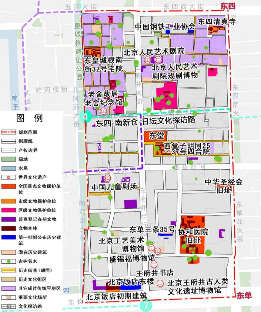 北京王府井大街地图图片