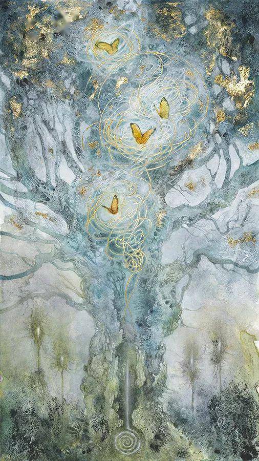 她用金箔和水彩融合,画出了华丽而又古老的神话故事,吸引了无数人的