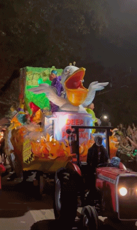 体育|多损啊！新奥尔良狂欢节出现锡安花车 命名“一吨”