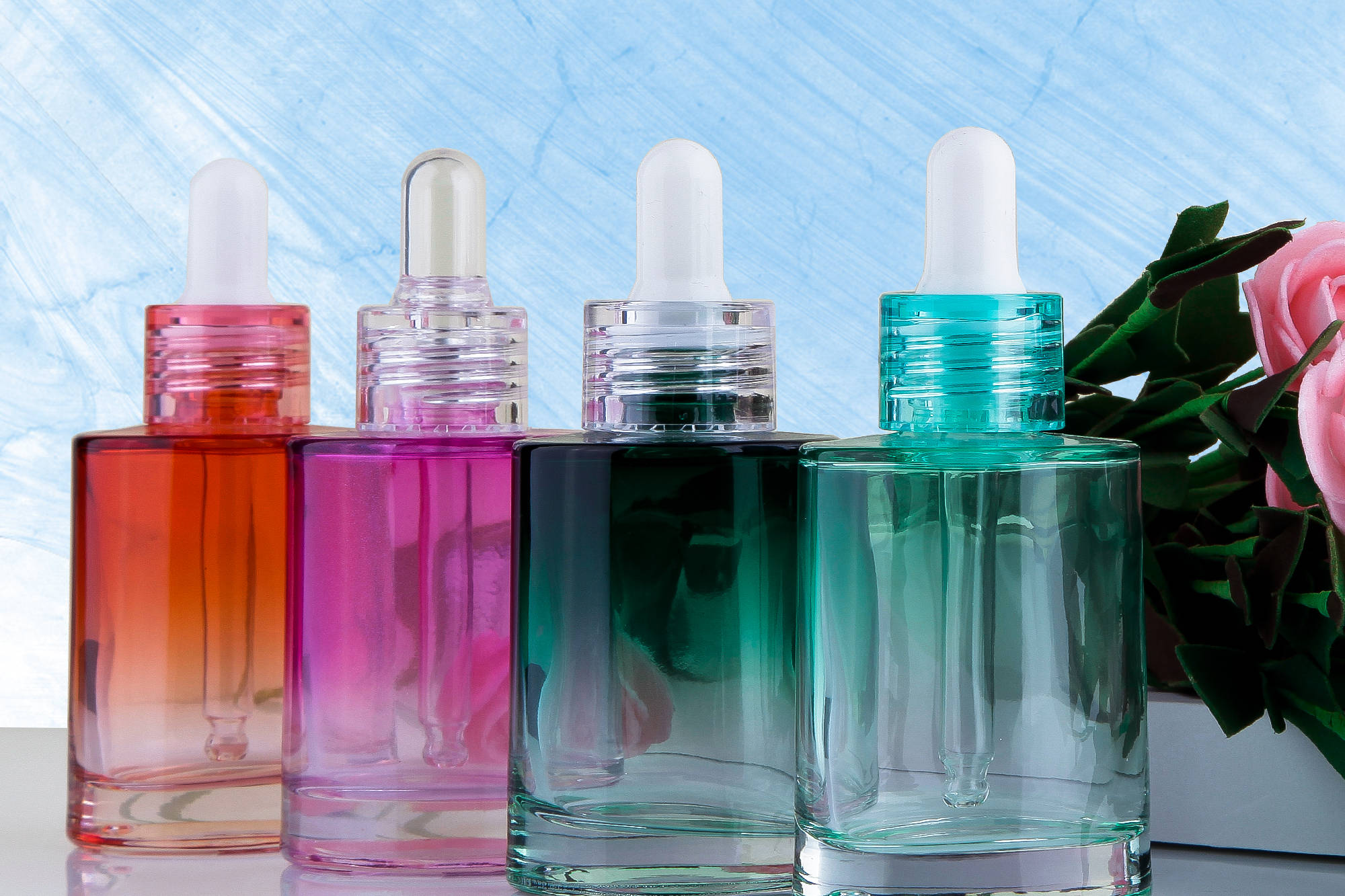 极光色渐变喷涂玻璃瓶邀您进行华丽冒险