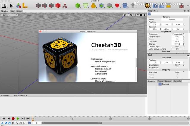Cheetah3D建模渲染