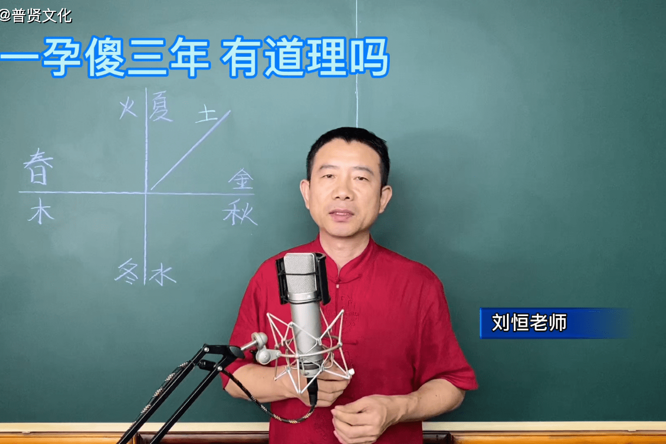 刘恒易经一孕傻三年有道理吗