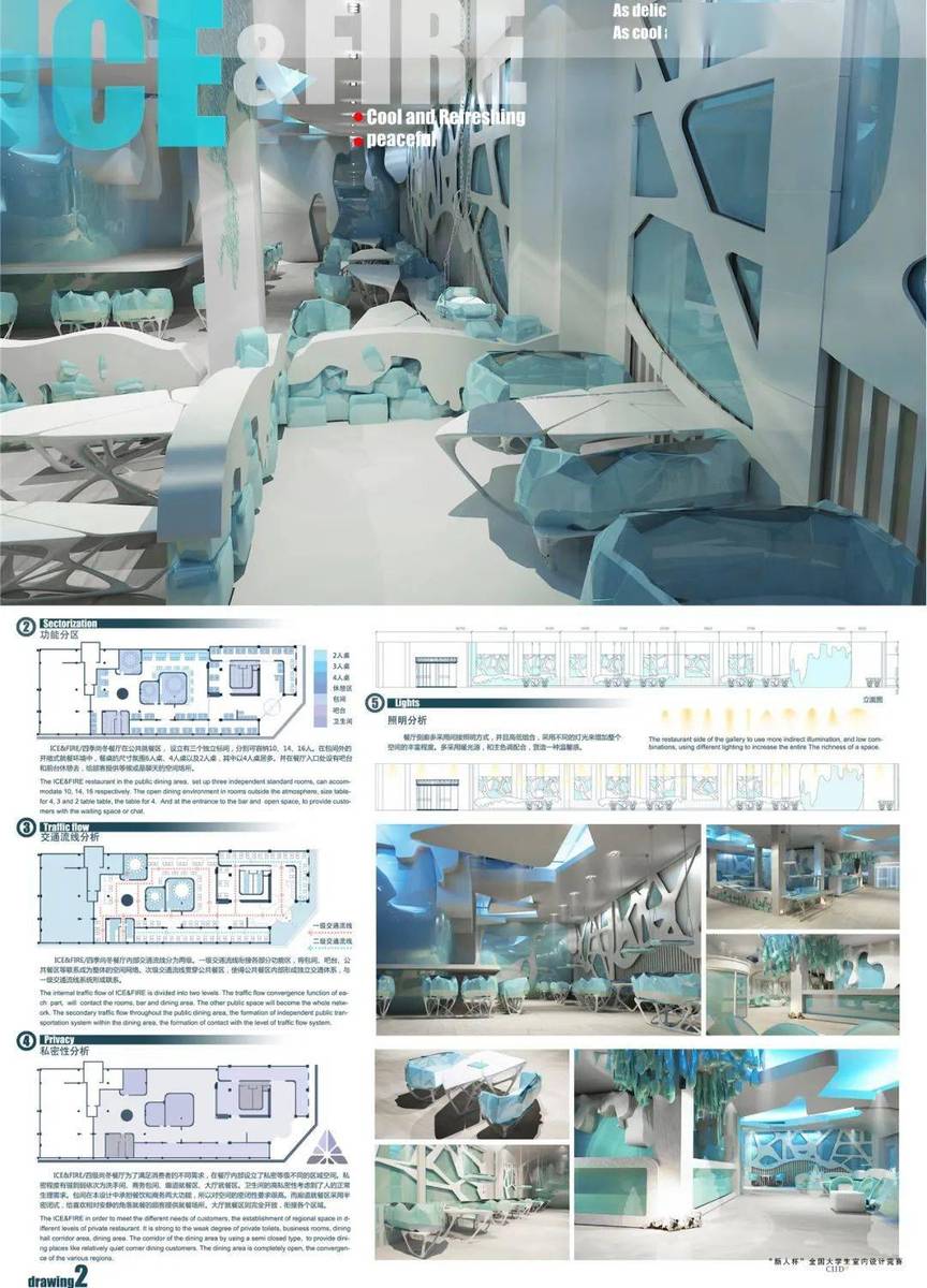 【获奖作品选播】往届“新人杯”全国大学生室内设计竞赛餐饮空间设计获奖作品(中篇)