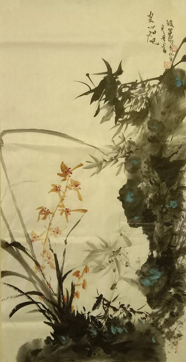 画家赵世君艺术作品:2020年12月29日著名书画评论家 罗成赵世君写意