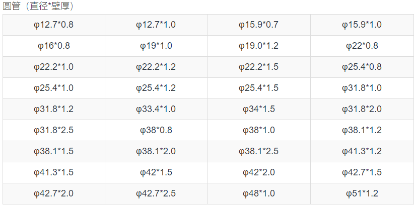 304亚光不锈钢管规格