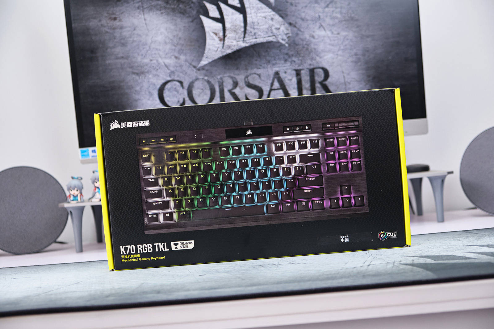 不枉苦等你八年美商海盗船k70rgbtkl机械键盘