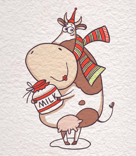 如何画一只可爱的牛宝宝呢奶牛简笔画教程来了