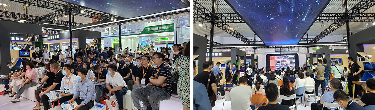 展耀阳|观展人数超十万！蓝鸽AI一体化智慧校园成为第79届中国教育装备展耀阳焦点