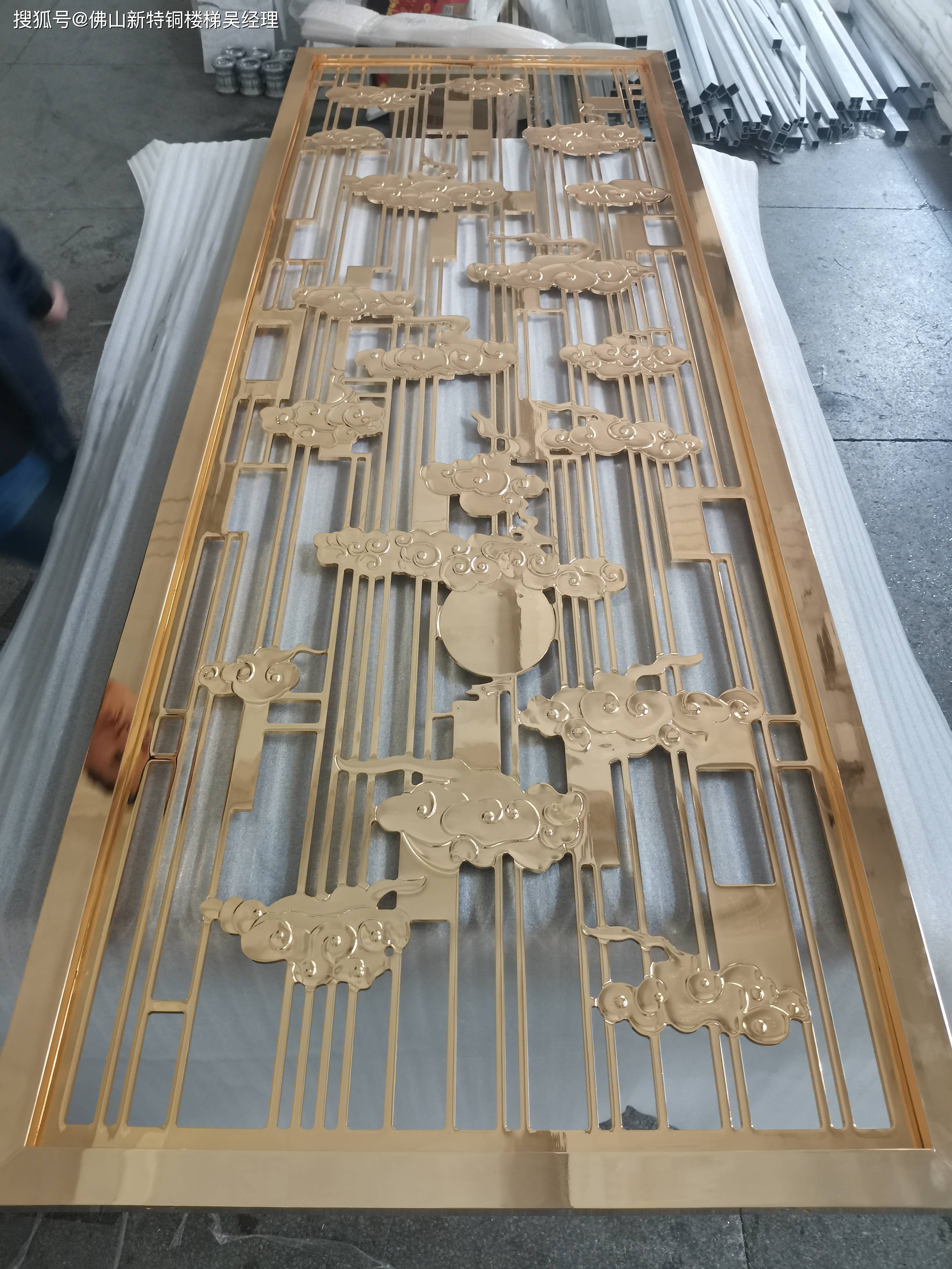 十种铜板镂空屏风纯铜玄关屏风设计教科书级别的参考