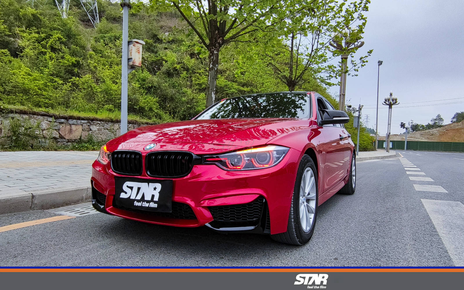 贵州改色膜star星魔宝马3系pet魂动红案例展示