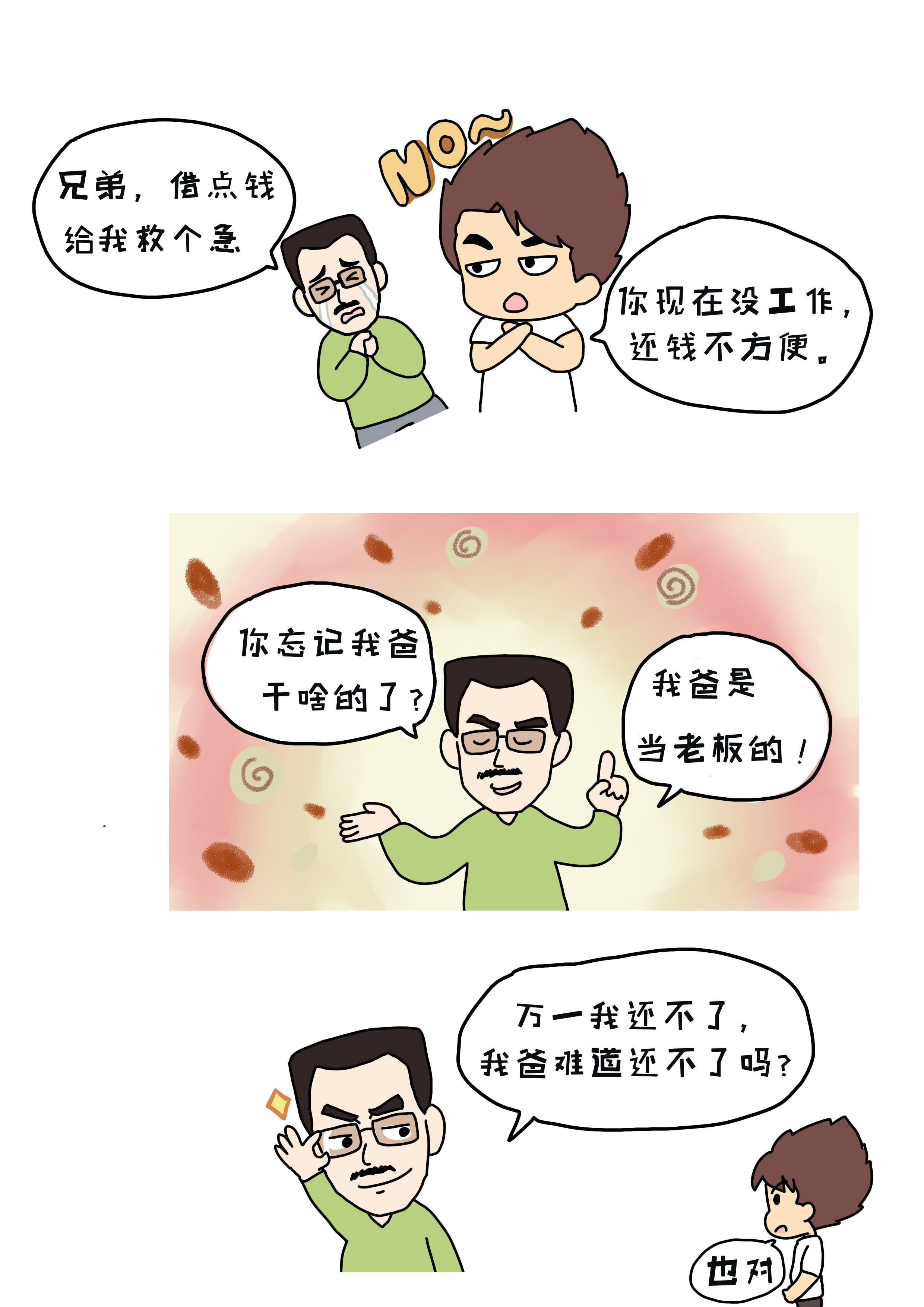 【漫画民法典】好律师:子女借钱,可以约定由父母偿还吗?