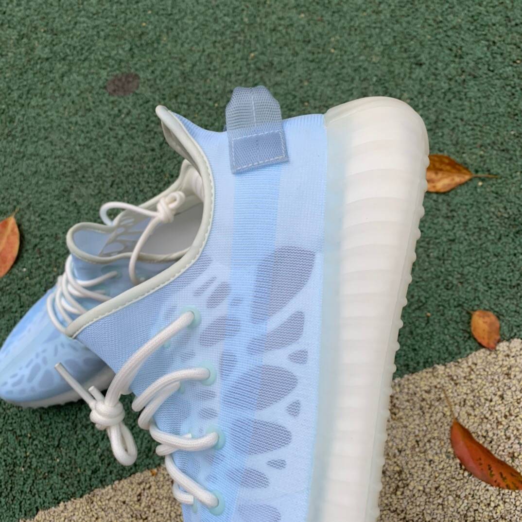 阿迪达斯椰子 adidas yeezy boost 350 v2 mono ice 透明冰蓝运动鞋