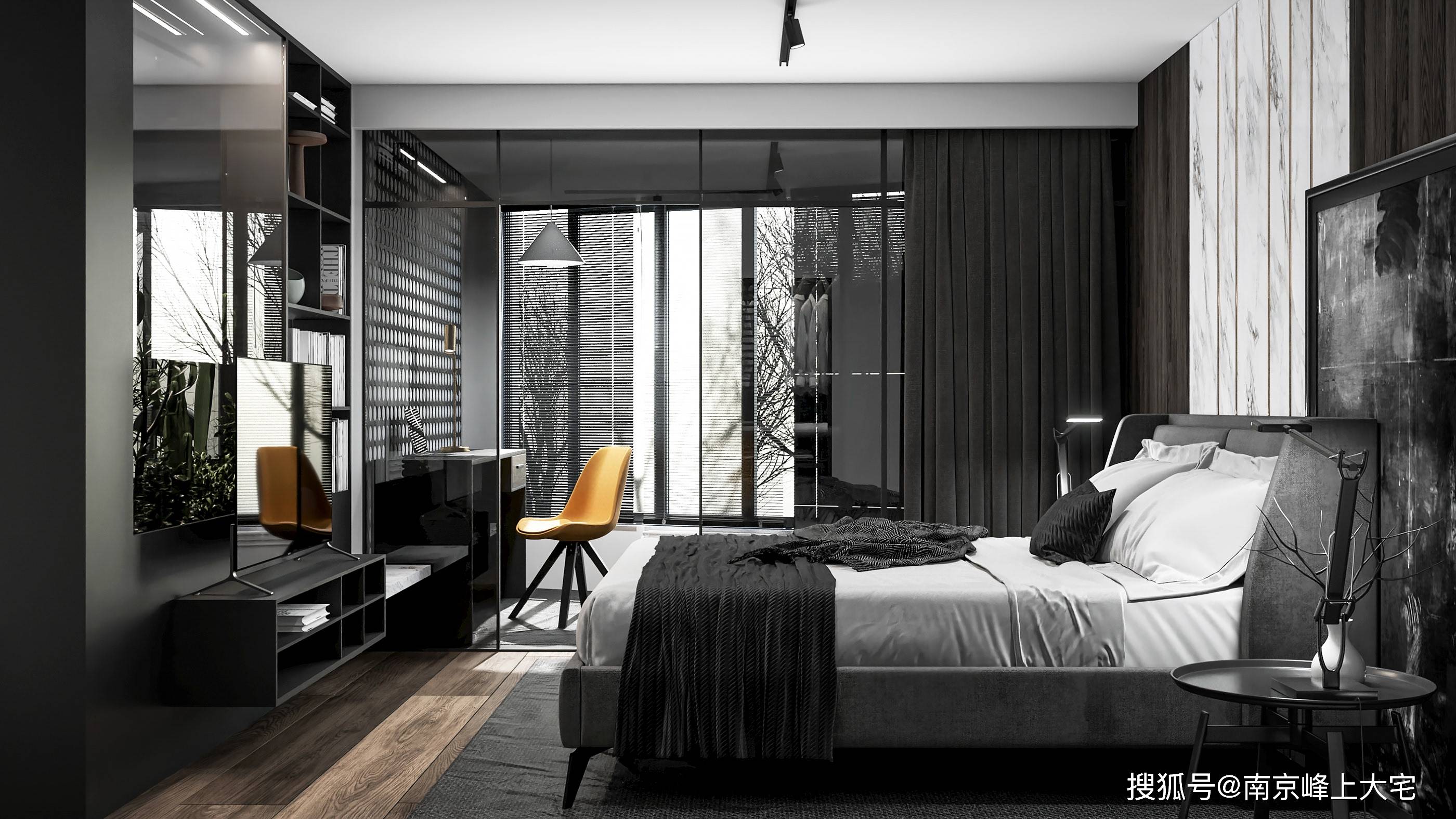 装修设计案例高级黑风格满满的科技感