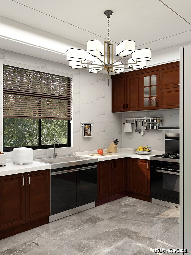 优格橱柜 | 把下厨变成享受,这款实木厨房唤醒你的生活质感